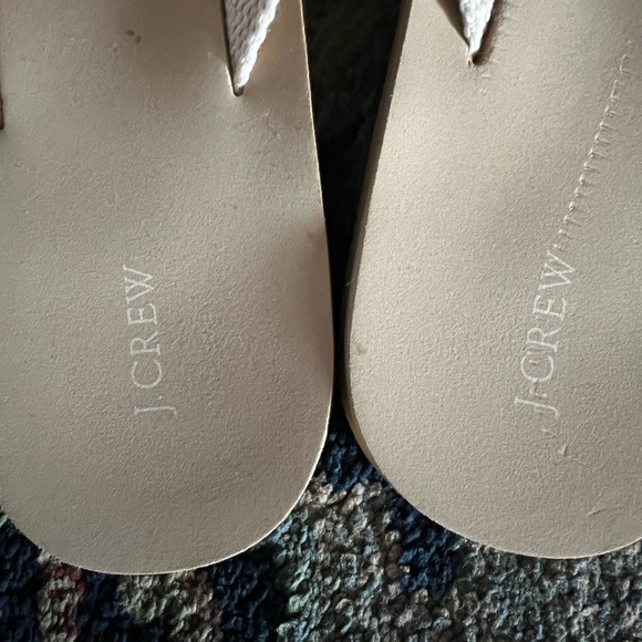 J.Crew mens8/Womans 9 Tan Palm Tree Sandals - Picture 4 of 5